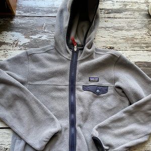 Patagonia Youth L synchilla hooded full zip fleece